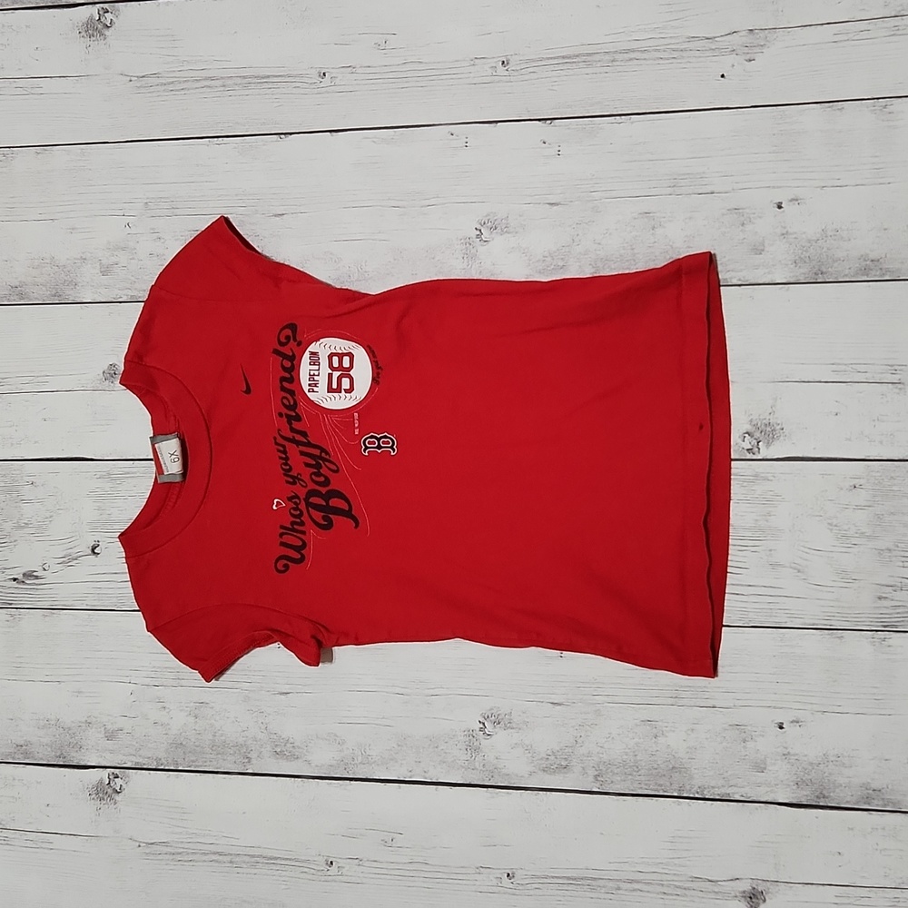 Boston Red Sox Girls 6X T-shirt Paplebon